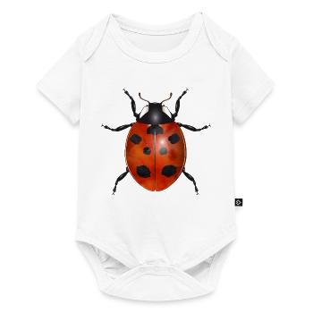 coccinelle enchanteresse aux couleurs vives - Body à manches courtes Premium Bébé - blanc - Devant