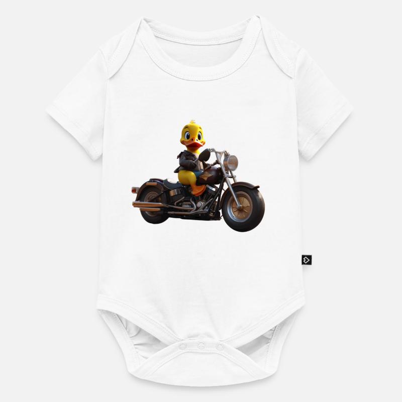 Bick Biker - Body à manches courtes Premium Bébé - blanc