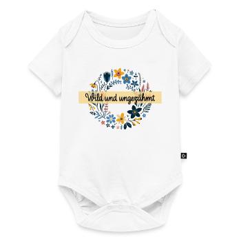 wild und ungezähmt wiesenblumen natur frühling - Baby Premium Kurzarmbody - Weiß - Vorne