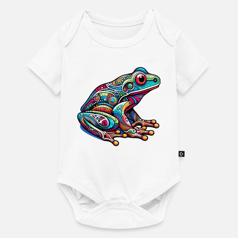 Frosch - Baby Premium Kurzarmbody - Weiß