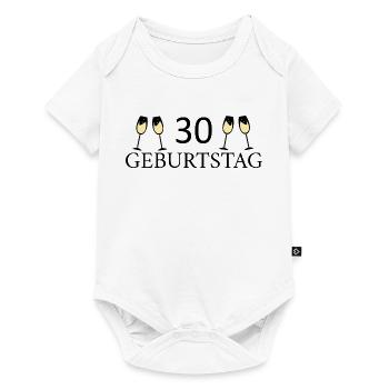 30e anniversaire 30 ans - Body à manches courtes Premium Bébé - blanc - Devant