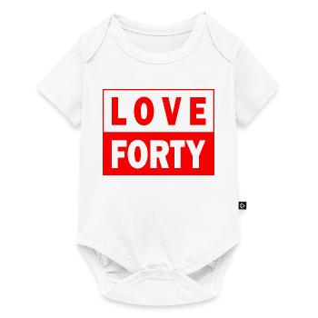 Chemise Love Forty Tennis Birthday Design 40 - Body à manches courtes Premium Bébé - blanc - Devant