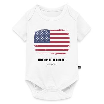 Honolulu, Hawaï, États-Unis - Body à manches courtes Premium Bébé - blanc - Devant