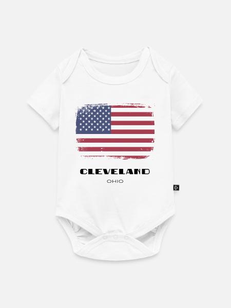 Cleveland, Ohio, USA - Baby Premium Kurzarmbody - Weiß