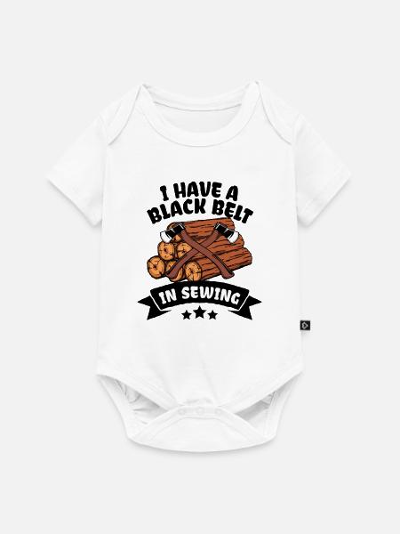 Lustige Sprüche Holzfäller holzfäller Holz - Baby Premium Kurzarmbody - Weiß