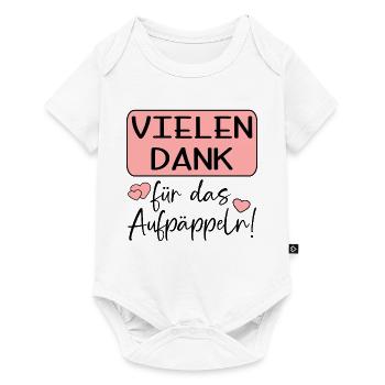 GUTE BESSERUNG - AUFPÄPPELN - Baby Premium Kurzarmbody - Weiß - Vorne