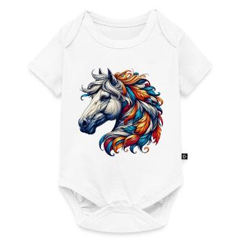 Cheval - Body à manches courtes Premium Bébé - blanc - Devant