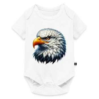 Adler - Baby Premium Kurzarmbody - Weiß - Vorne