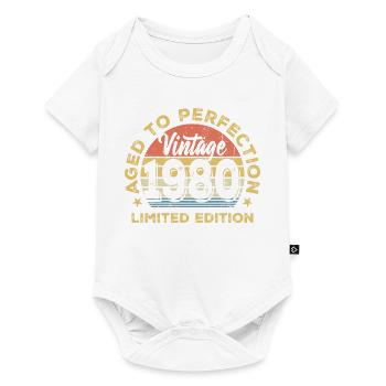 Millésime 1960 Écusson Rond - Body à manches courtes Premium Bébé - blanc - Devant