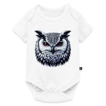 Hibou - Body à manches courtes Premium Bébé - blanc - Devant