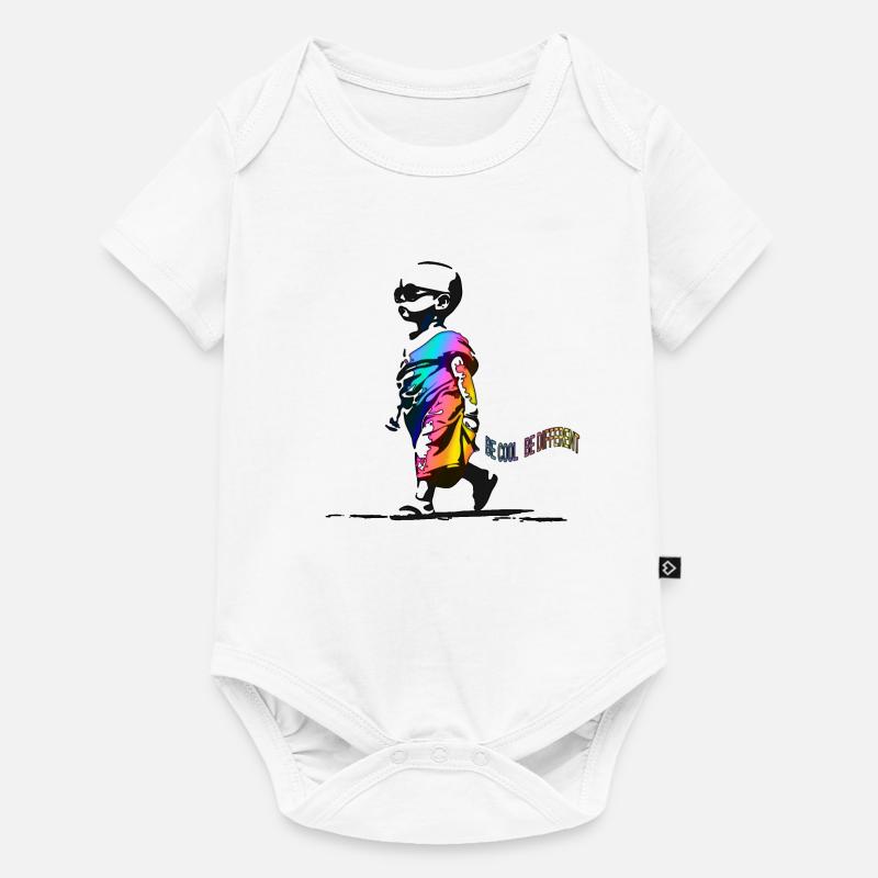 Be Cool Be Different - Baby Premium Kurzarmbody - Weiß