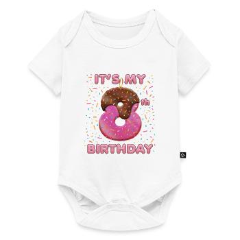 My 8th Birthday Donut - Baby Premium short-sleeve bodysuit - white - Front