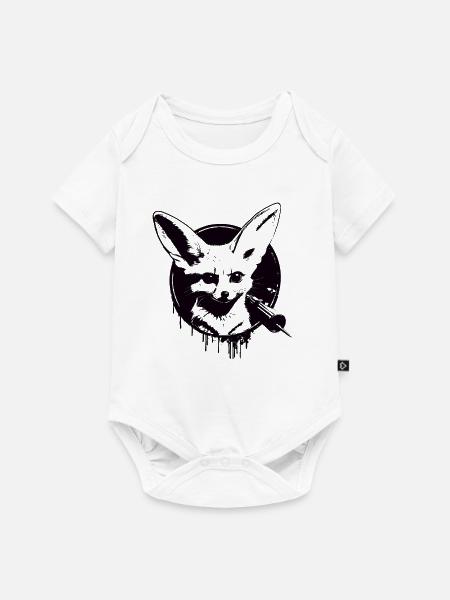 Fennek - Baby Premium Kurzarmbody - Weiß
