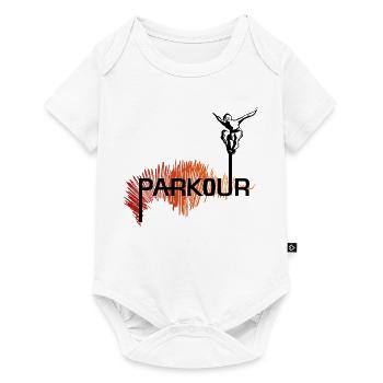 Parkour Ninja - color - Baby Premium Kurzarmbody - Weiß - Vorne