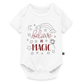 believe in Magic - Baby Premium Kurzarmbody - Weiß - Vorne