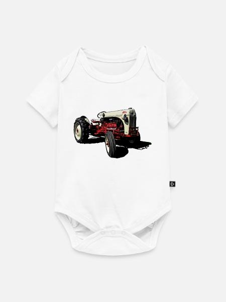 Oldtimer Traktor 8N - Baby Premium Kurzarmbody - Weiß