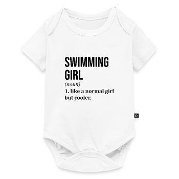 Natation Natation Natation - Body à manches courtes Premium Bébé - blanc - Devant