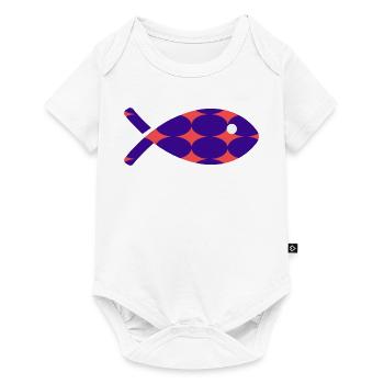 FISCH - Baby Premium Kurzarmbody - Weiß - Vorne