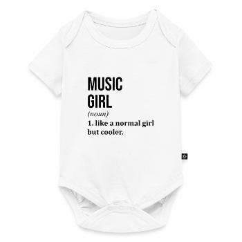 Musik Musik Musik - Baby Premium Kurzarmbody - Weiß - Vorne