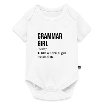 Grammaire Grammaire Grammaire - Body à manches courtes Premium Bébé - blanc - Devant