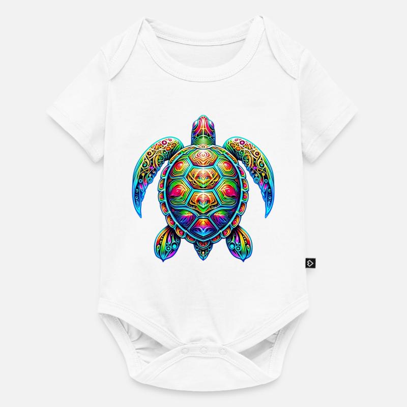 Turtle - Baby Premium short-sleeve bodysuit - white