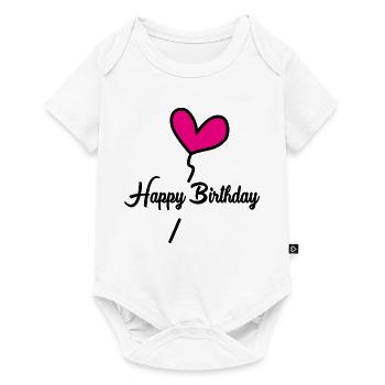 HAPPY BIRTHDAY - Body à manches courtes Premium Bébé - blanc - Devant