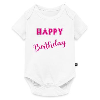 JAHRESTAG. ALLES GUTE ZUM GEBURTSTAG - Baby Premium Kurzarmbody - Weiß - Vorne