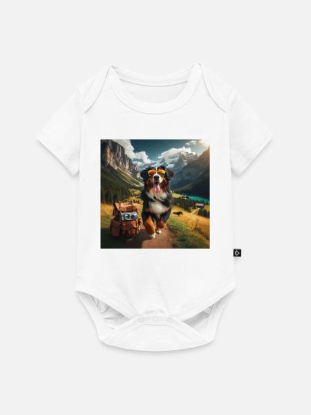 Berner Sennenhund - Baby Premium Kurzarmbody - Weiß