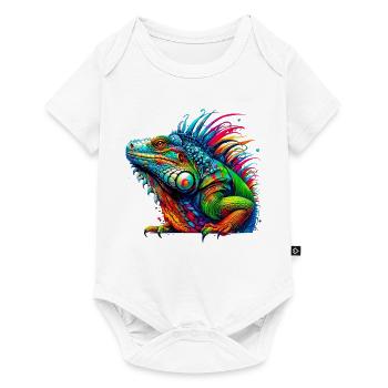 Iguana - Baby Premium short-sleeve bodysuit - white - Front