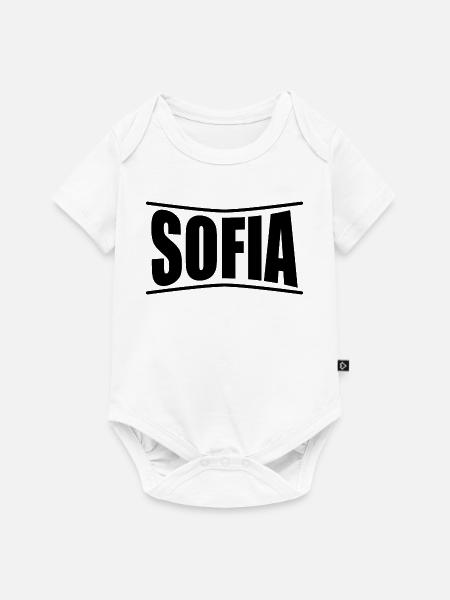 T-Shirt Sofia T-Shirt Geschenkidee - Baby Premium Kurzarmbody - Weiß