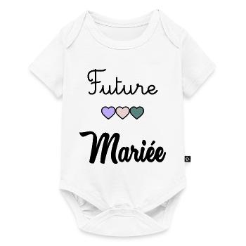 FUTURE MARIEE. EVJF. MARIEE. TEAM. TEAM MARIEE - Body à manches courtes Premium Bébé - blanc - Devant