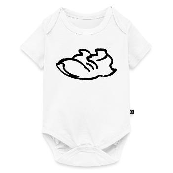 Running Shoe Contour - Baby Premium short-sleeve bodysuit - white - Front