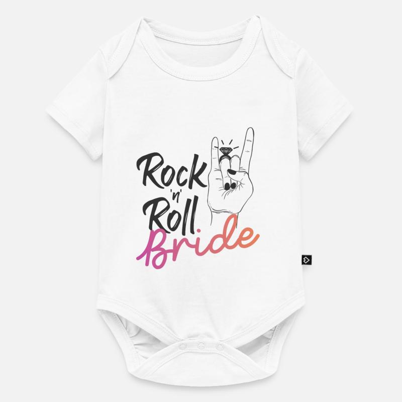 Mariée Rock 'n' Roll - Body à manches courtes Premium Bébé - blanc
