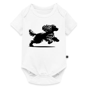 Cocker Spaniel - Baby Premium Kurzarmbody - Weiß - Vorne