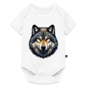 Loup - Body à manches courtes Premium Bébé - blanc - Devant