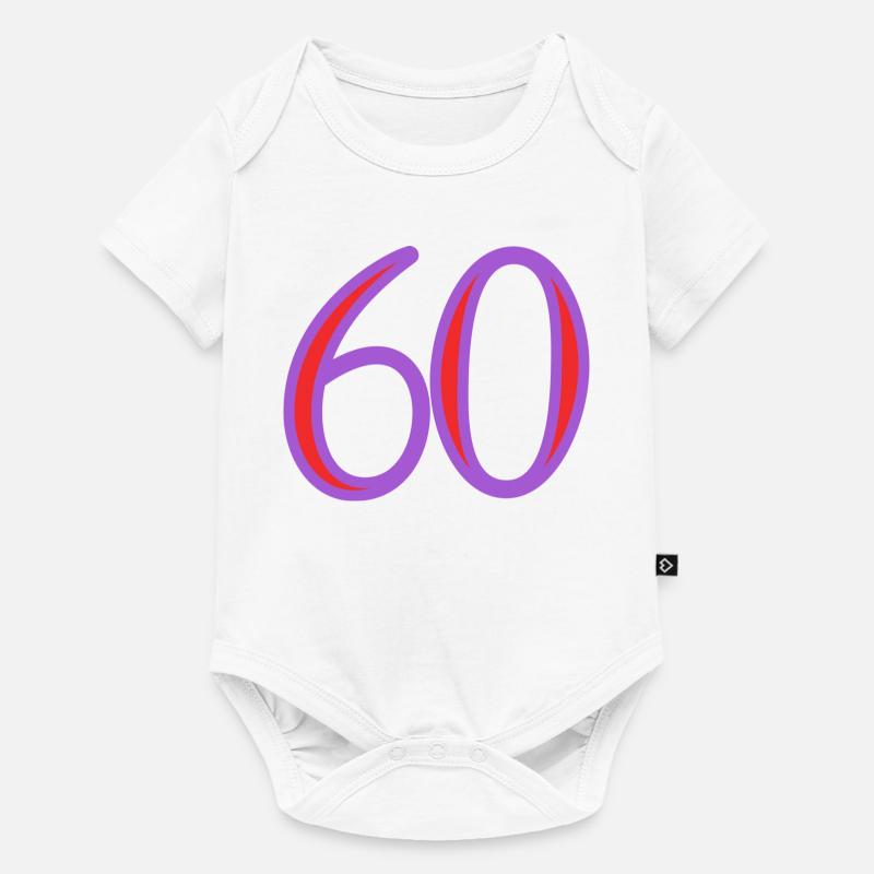 60. 60 ANS - Body à manches courtes Premium Bébé - blanc