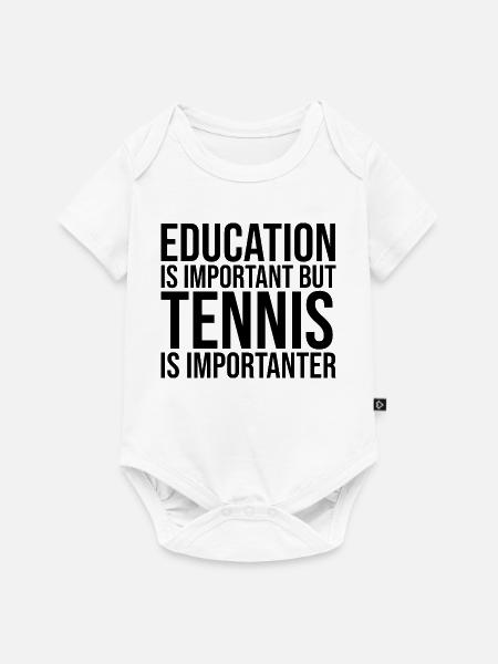 Tennis Tennis Tennis - Baby Premium Kurzarmbody - Weiß