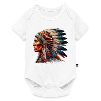 American Indian American Red Skin - Baby Premium short-sleeve bodysuit - white - Front