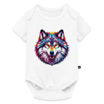 Wolf - Baby Premium short-sleeve bodysuit - white - Front