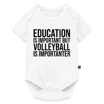 Volleyball Volleyball Volleyball - Baby Premium short-sleeve bodysuit - white - Front