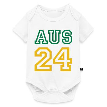 Australia Australien - Baby Premium short-sleeve bodysuit - white - Front