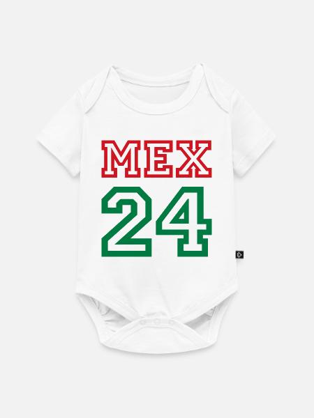 Mexico Mexiko - Baby Premium Kurzarmbody - Weiß