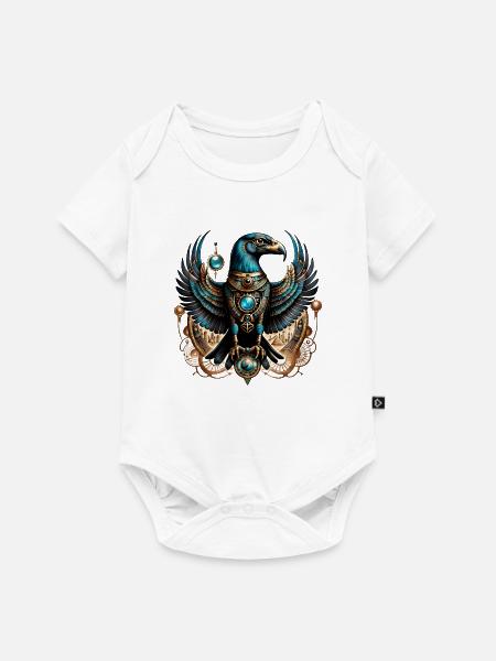 Horus, der Falkengott. - Baby Premium Kurzarmbody - Weiß