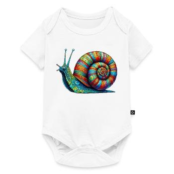 Snail - Baby Premium short-sleeve bodysuit - white - Front
