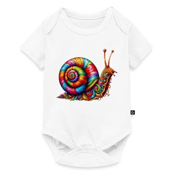 Escargot - Body à manches courtes Premium Bébé - blanc - Devant