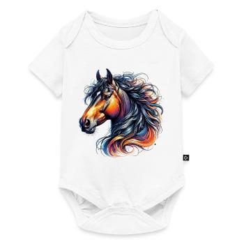Cheval - Body à manches courtes Premium Bébé - blanc - Devant