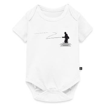Motif Fly fishing, Fly-fishing - Baby Premium short-sleeve bodysuit - white - Front
