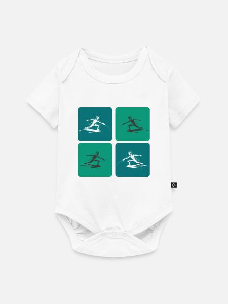 Fechten - Baby Premium Kurzarmbody - Weiß