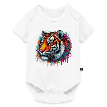 Tiger - Baby Premium Kurzarmbody - Weiß - Vorne