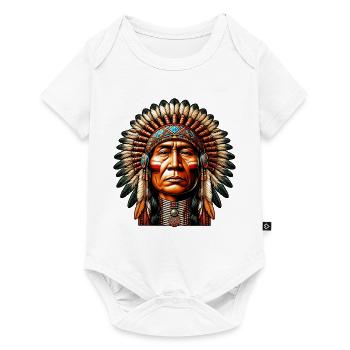 American Indian American Red Skin - Baby Premium short-sleeve bodysuit - white - Front